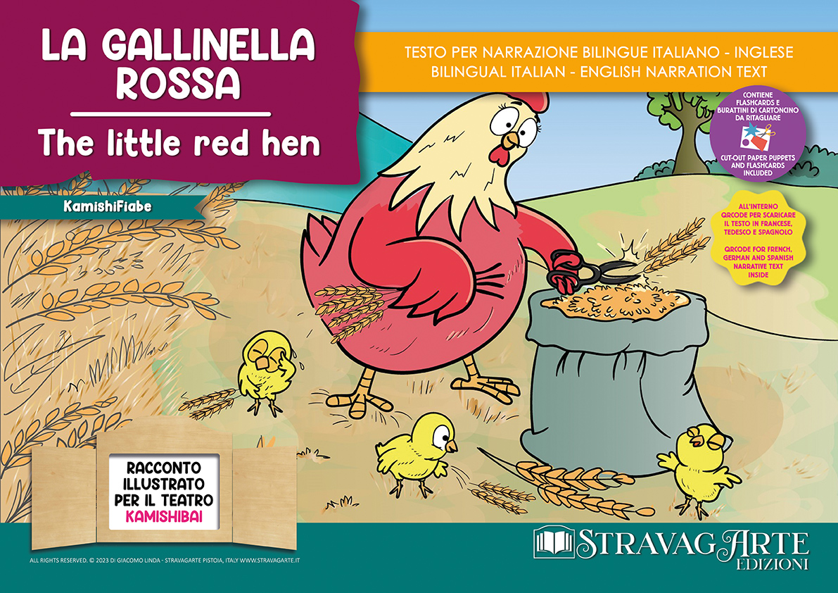 LA GALLINELLA ROSSA Storia Kamishibai Bilingue S T R A V A G A R T E